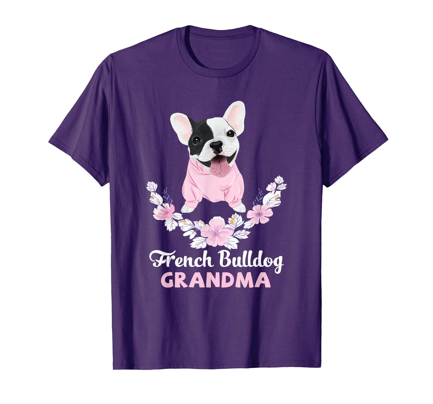 French Bulldog Grandma Frenchie Grandma T-Shirt for Men Women Girls Kids