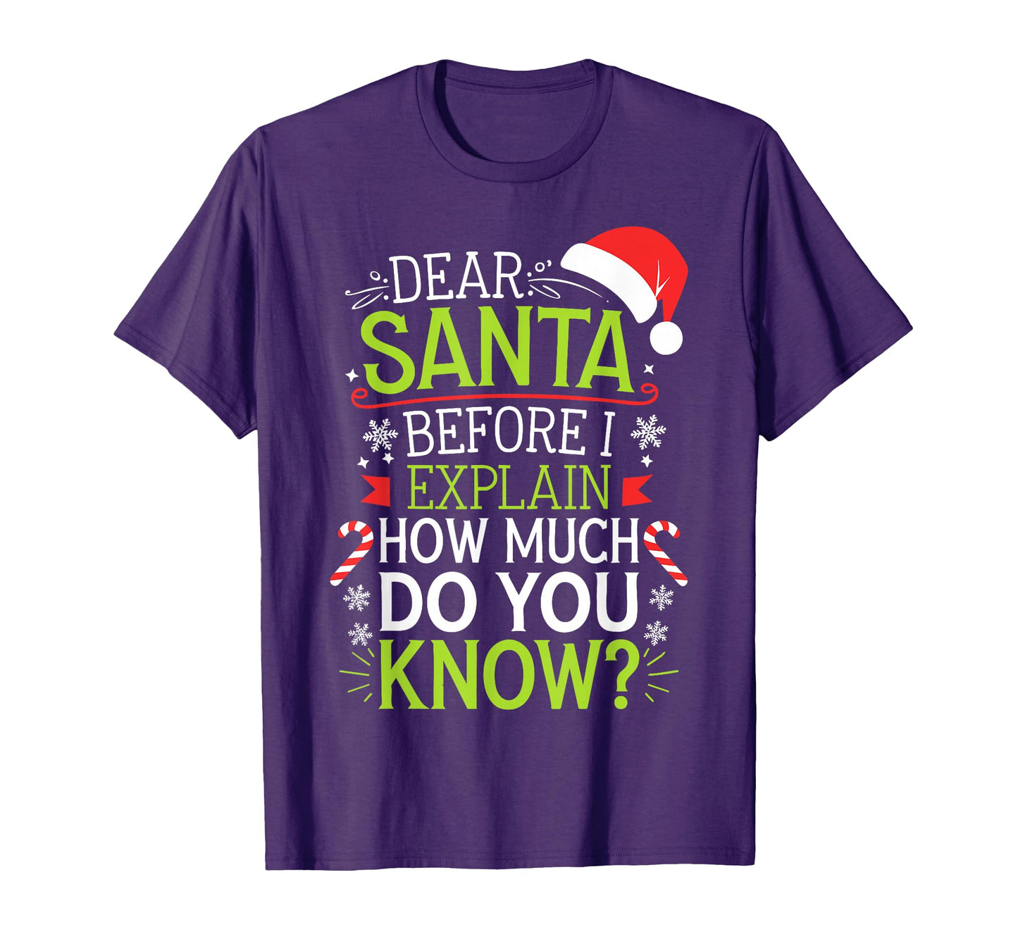 Dear Santa Before I Explain How Much Do You Know Shirt XMas T-Shirt