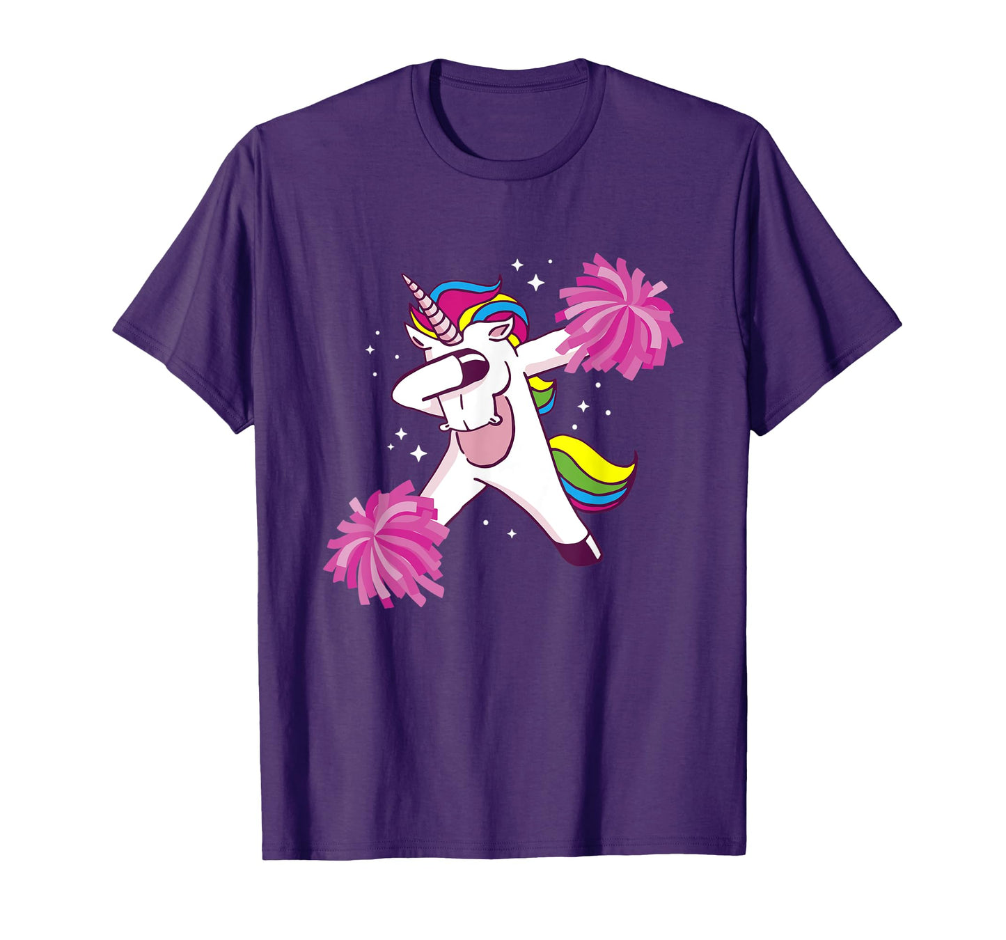 Cheer Unicorn Cheerleading Dabbing Cheerleader T-Shirt