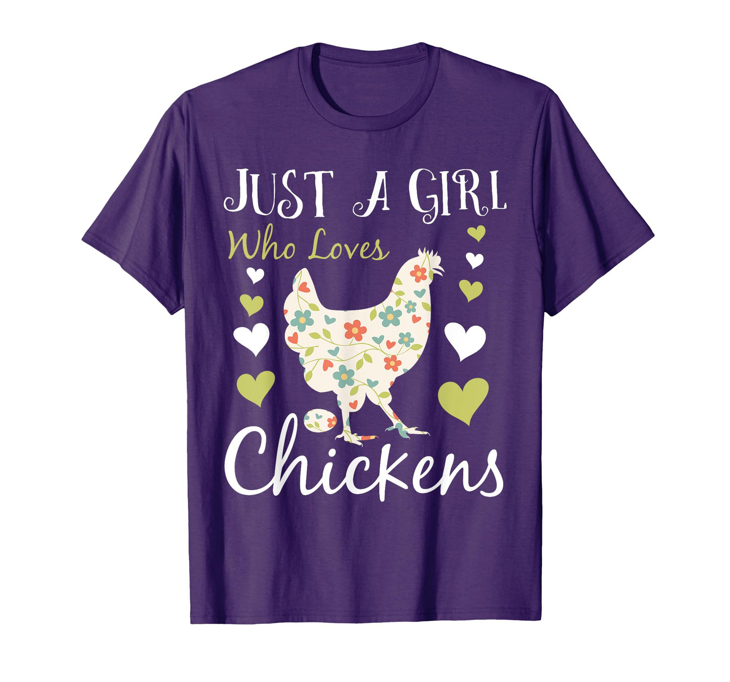 Cool Chicken Design For Women Girls Chicken Farmer Lovers T-Shirt
