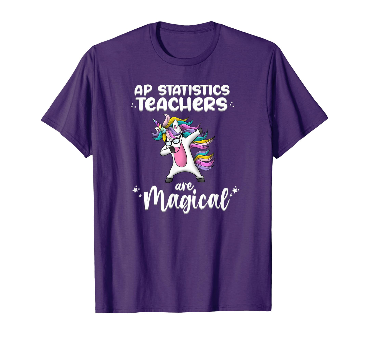 Unicorn Girl AP Statistic Teacher Gift Love Awesome Funny T-Shirt