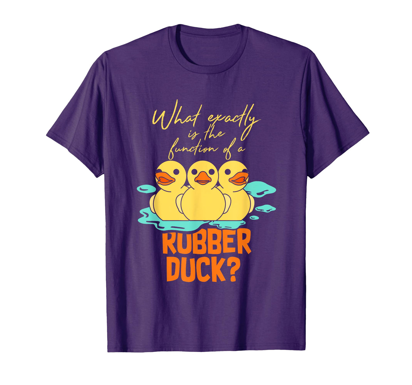 Rubber Duck Funny Animal Gift Idea Unisex-Kids T-Shirt Black Small Classic Fit Short Sleeve Crew Neck T Back All Seasons