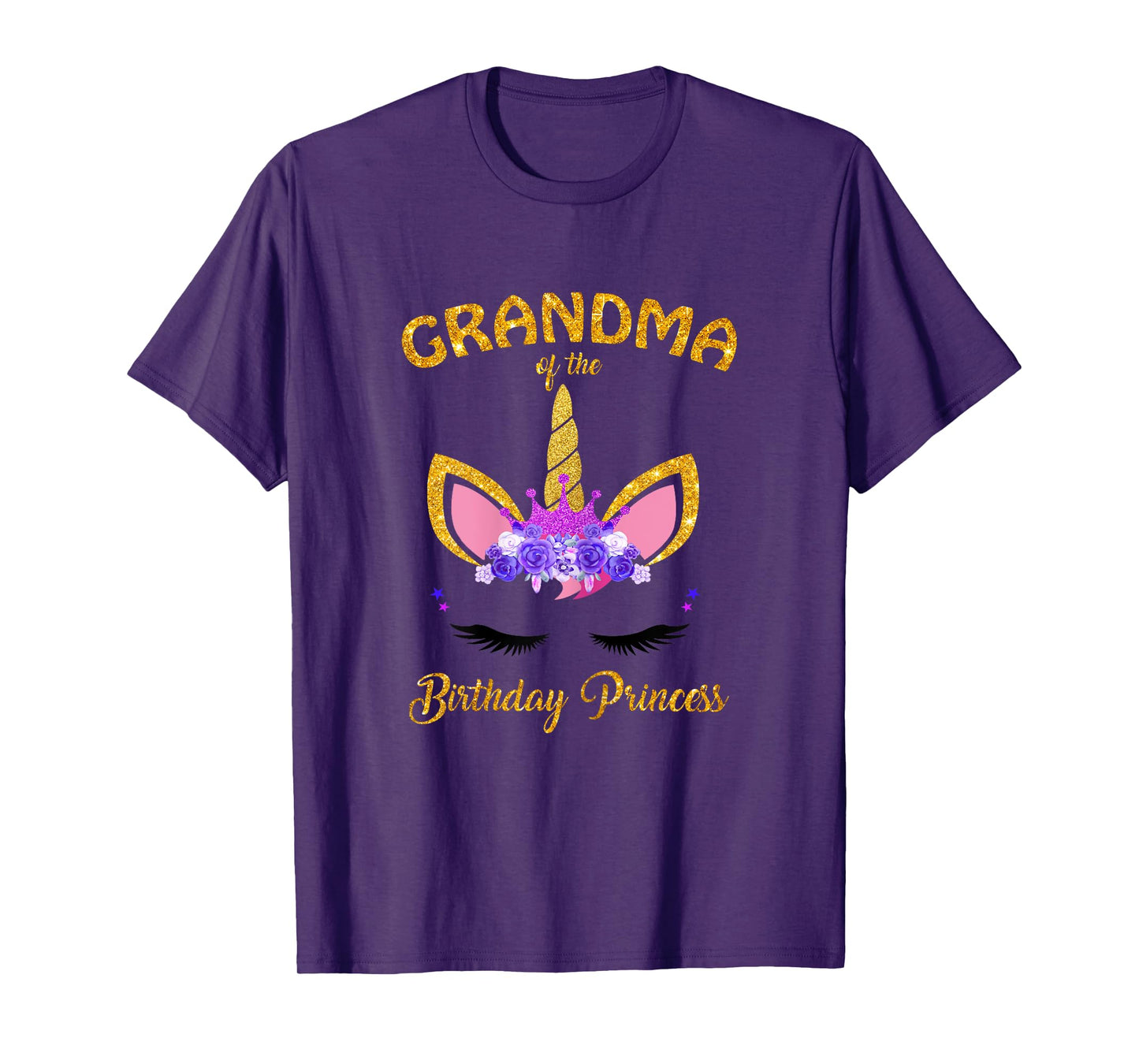 Unicorn Girl Grandma Of The Birthday Princess Grandmother T-Shirt