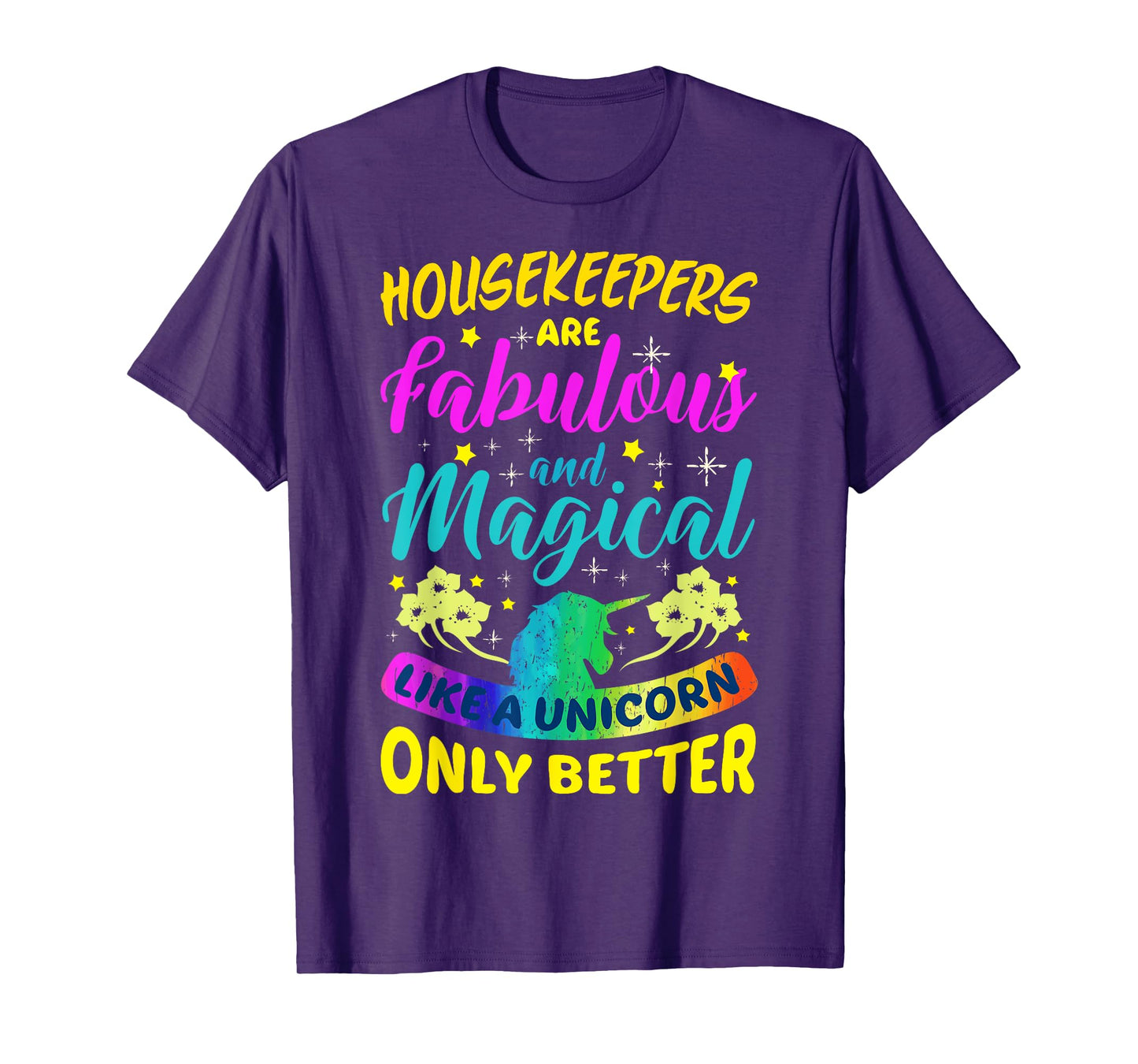 Housekeepers Cleaning Lady Funny Cute Colourful Housekeeping T-Shirt