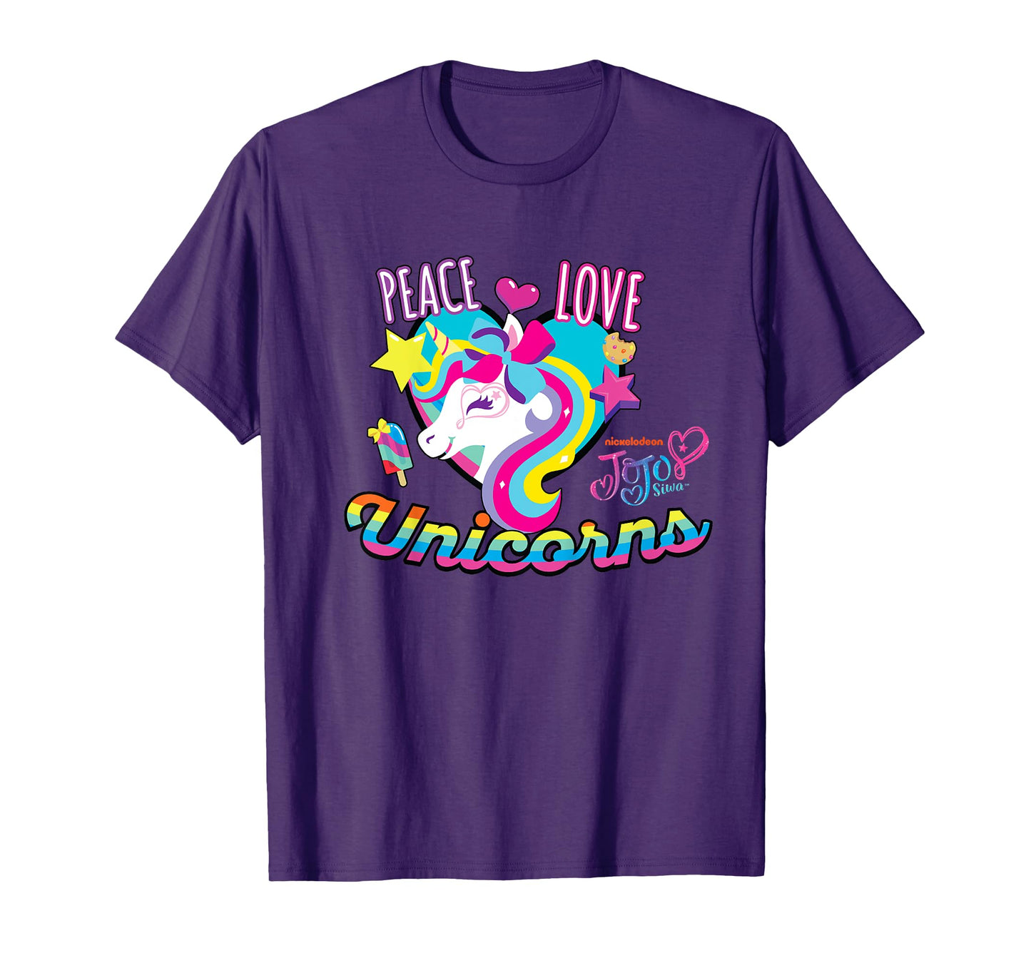 JoJo Siwa Peace Love And Unicorns T-Shirt