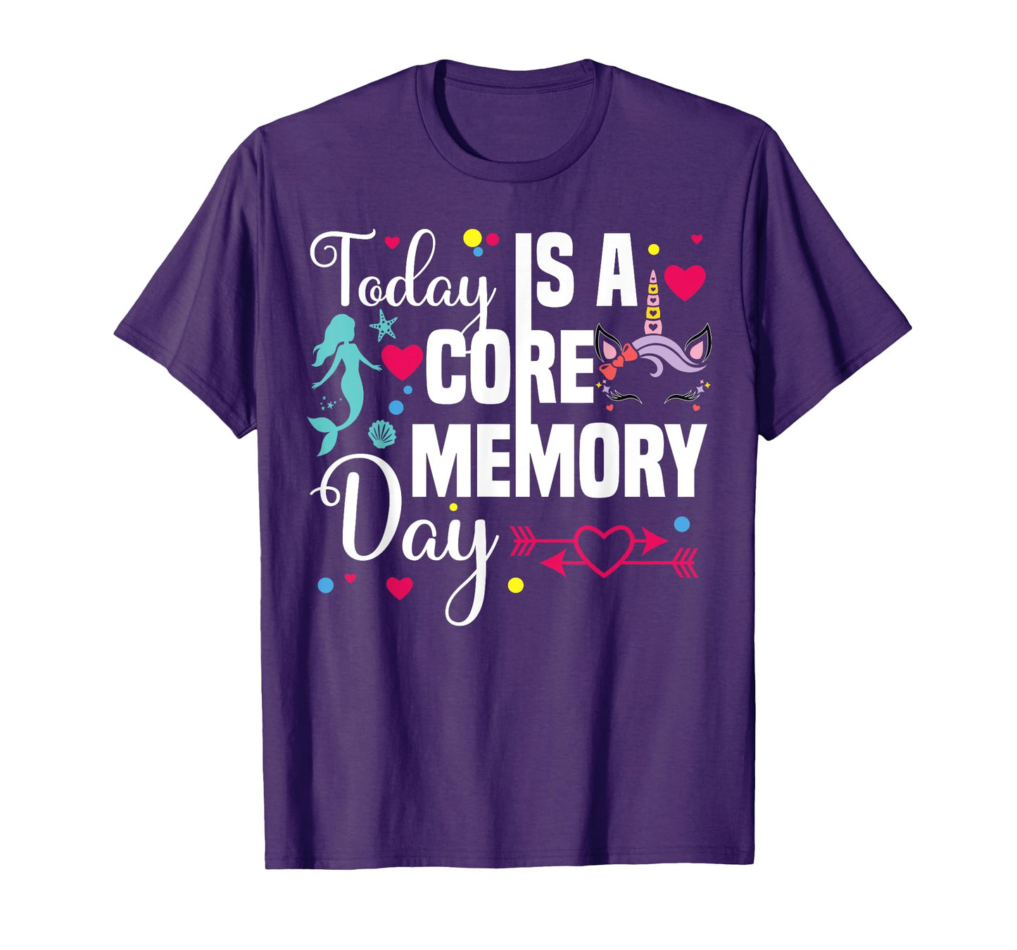 Today Is A Core Memory Day kids girls Emotions Out T-Shirt