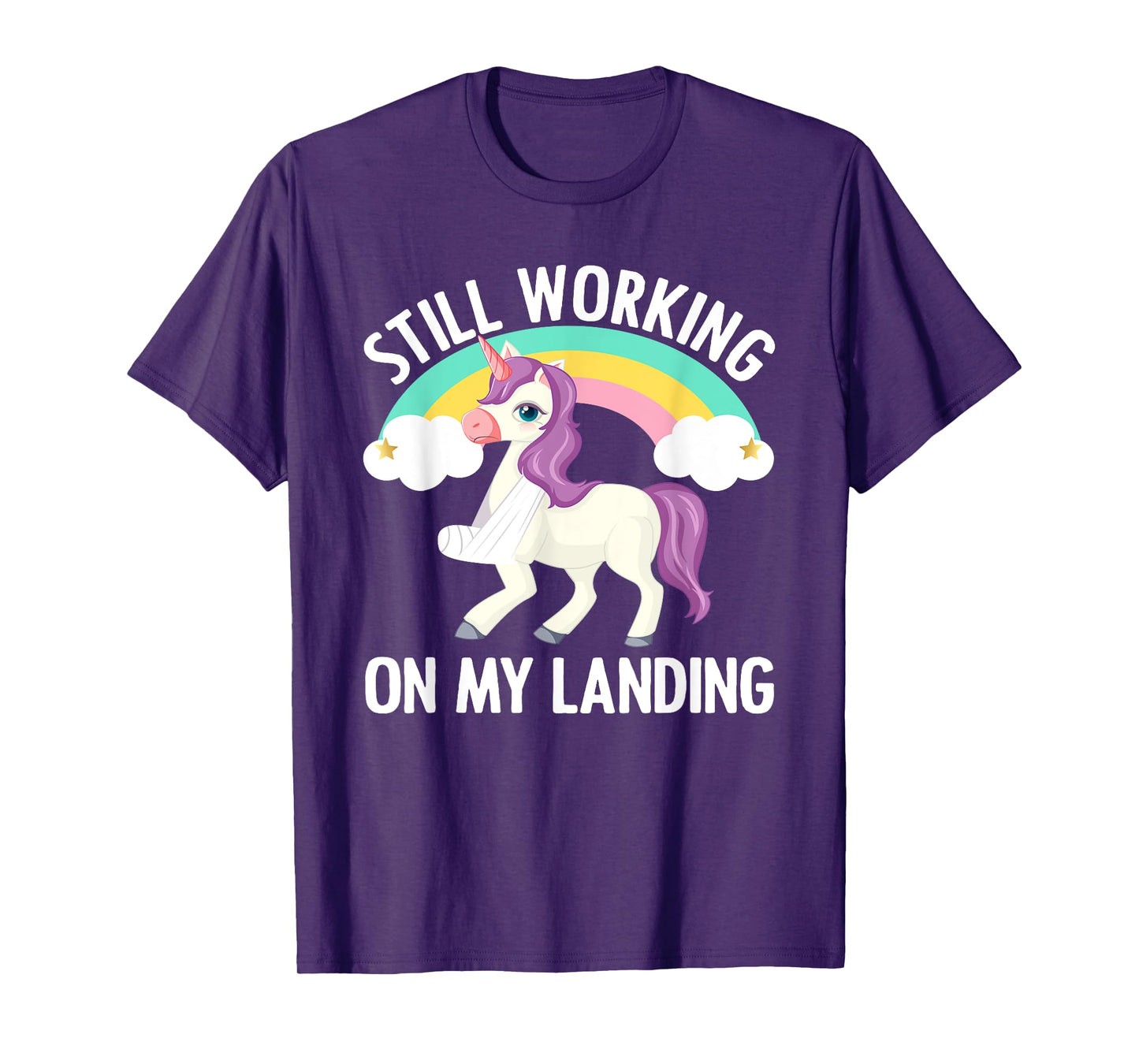 Cool Broken Arm For Men Women Broke Elbow Hand Unicorn T-Shirt