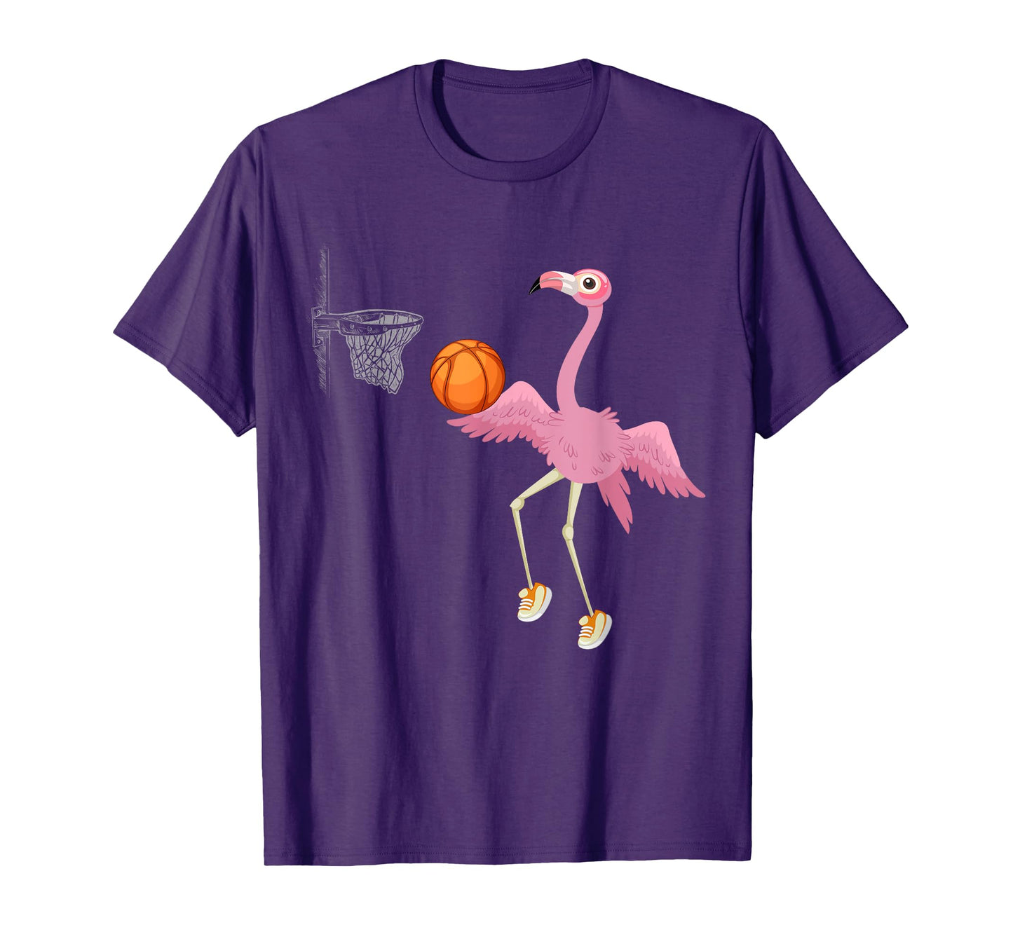 Flamingo Basketball Flamingo Playing Basketball Flamingo T-Shirt