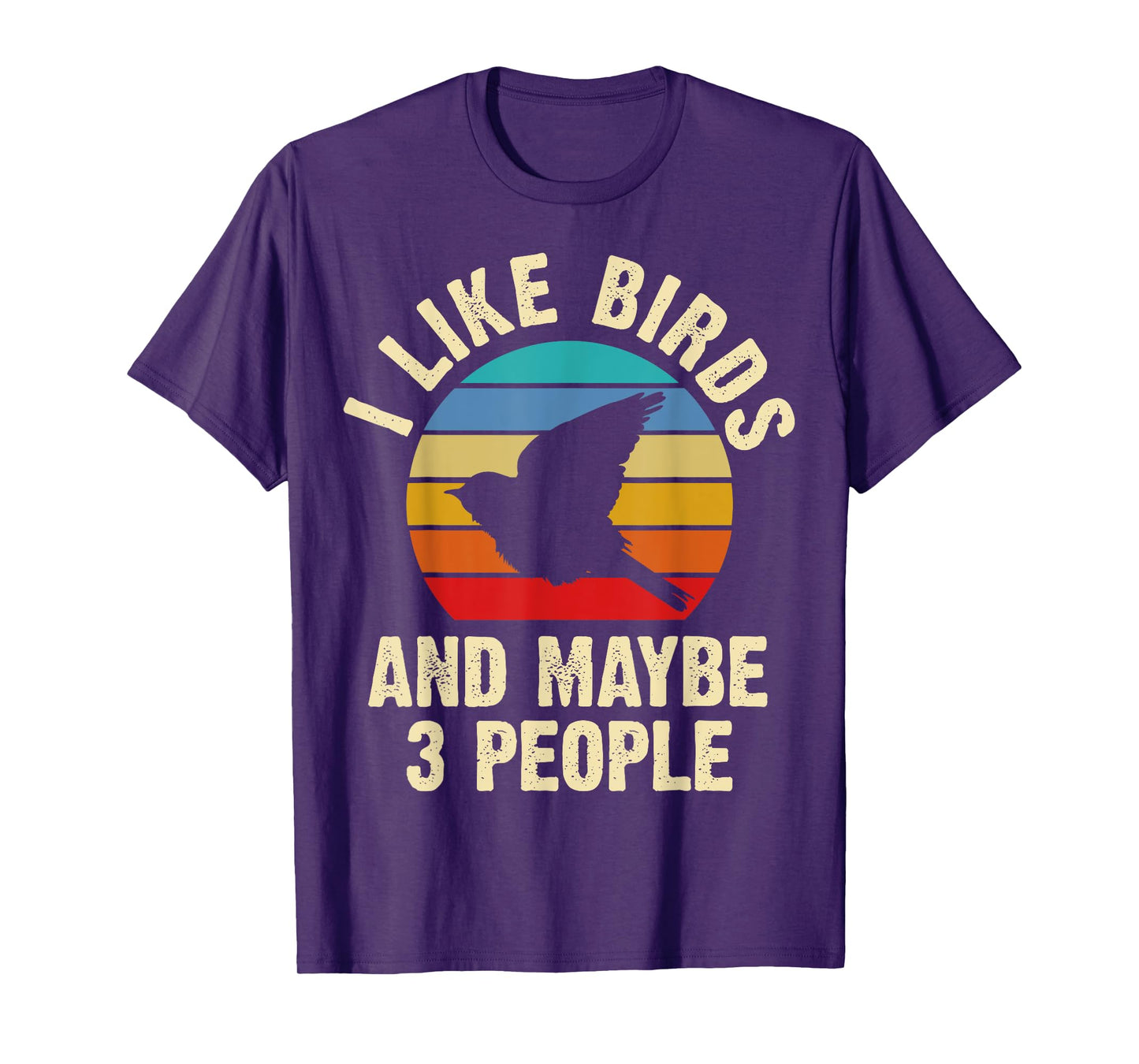 I like Birds and maybe 3 people funny vintage theme gift T-Shirt