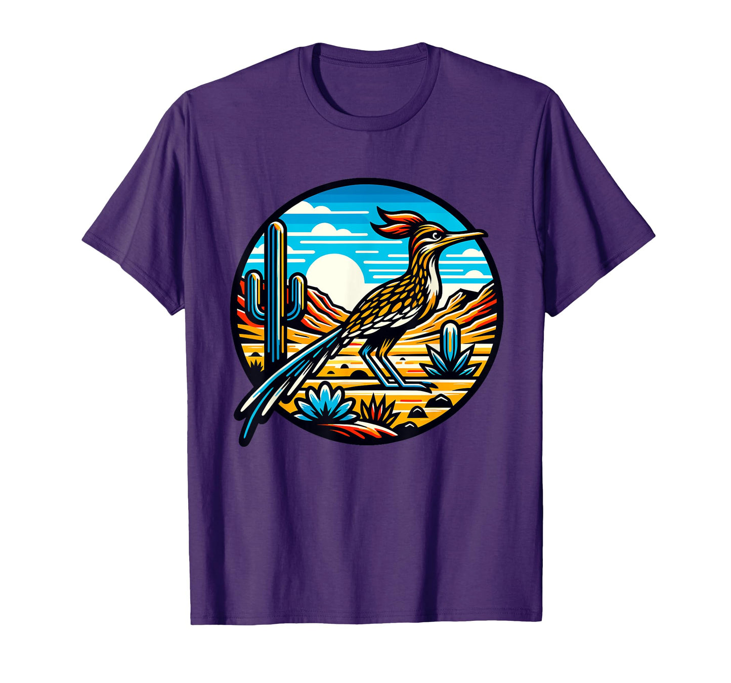 Roadrunner Desert Cactus Chapparal Bird T-Shirt