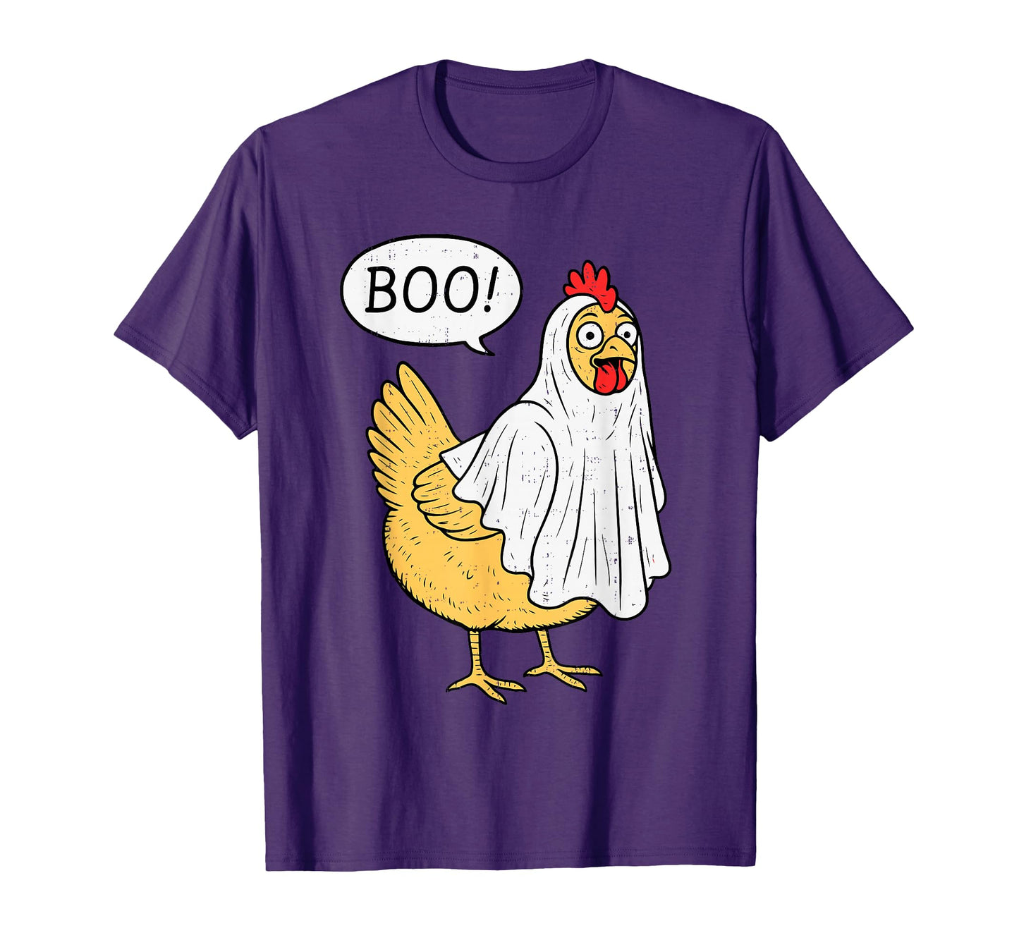 Chicken Boo Halloween Costume Farmer Boys Teens Girls Kids T-Shirt