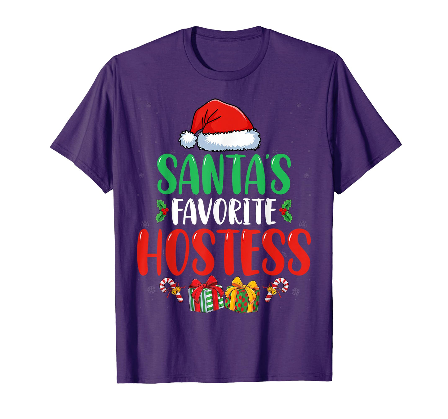 Santa's Favorite Hostess Xmas Holiday Christmas Hostess T-Shirt