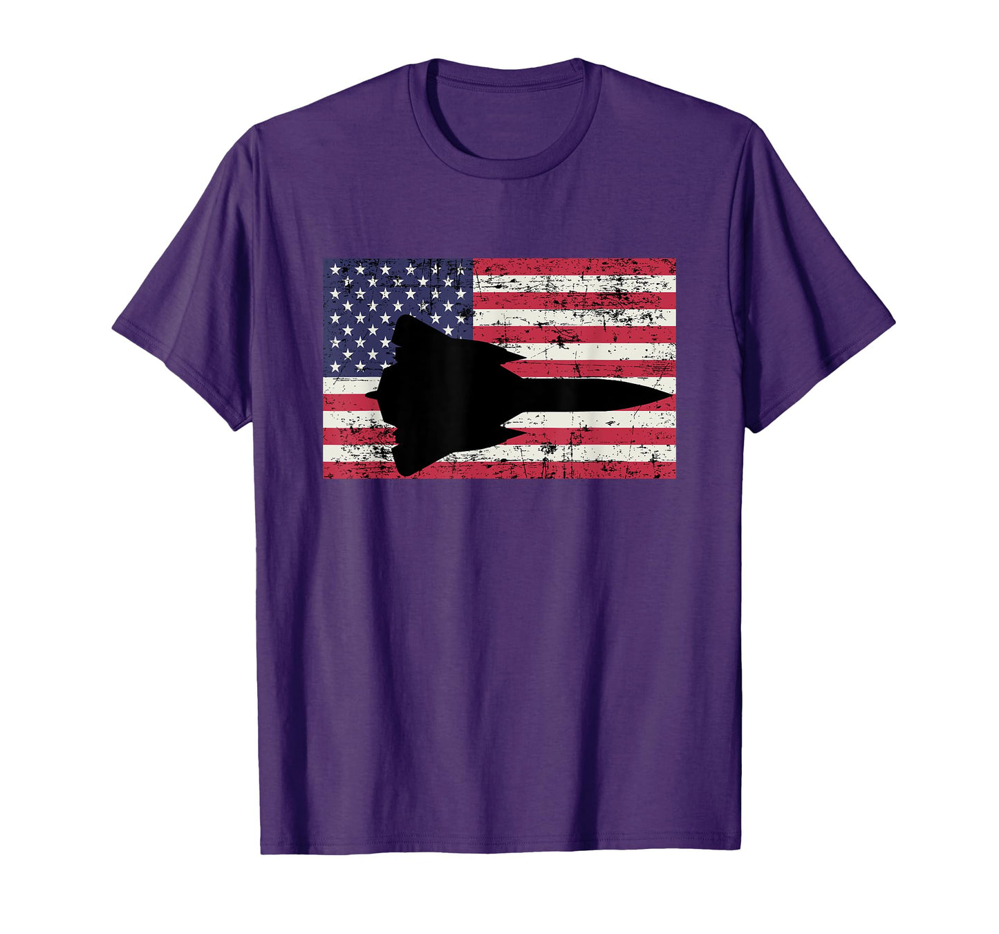 Patriotic SR-71 Blackbird jet American flag Women Men T-Shirt