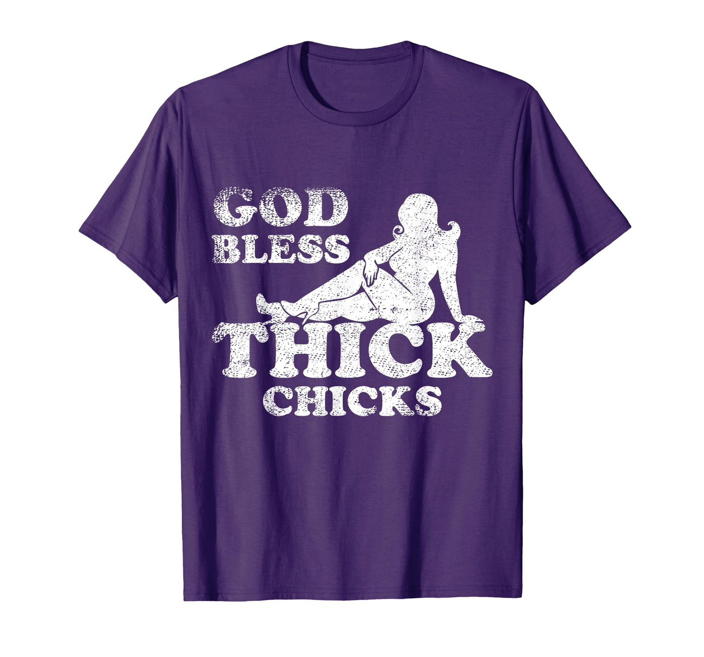 God Bless Thick Chicks Funny T-Shirt