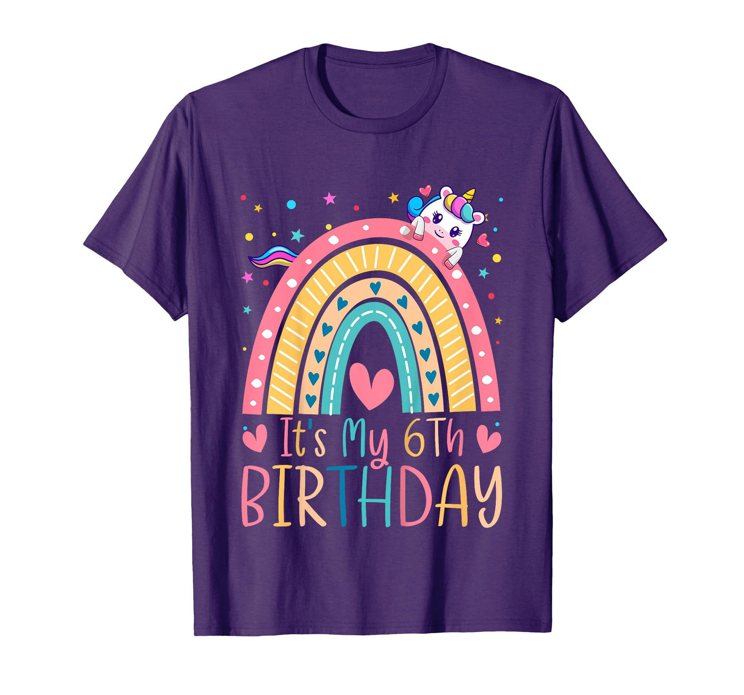 6th Birthday Girl Outfit Idea 6 Year Old Girls Birthday T-Shirt