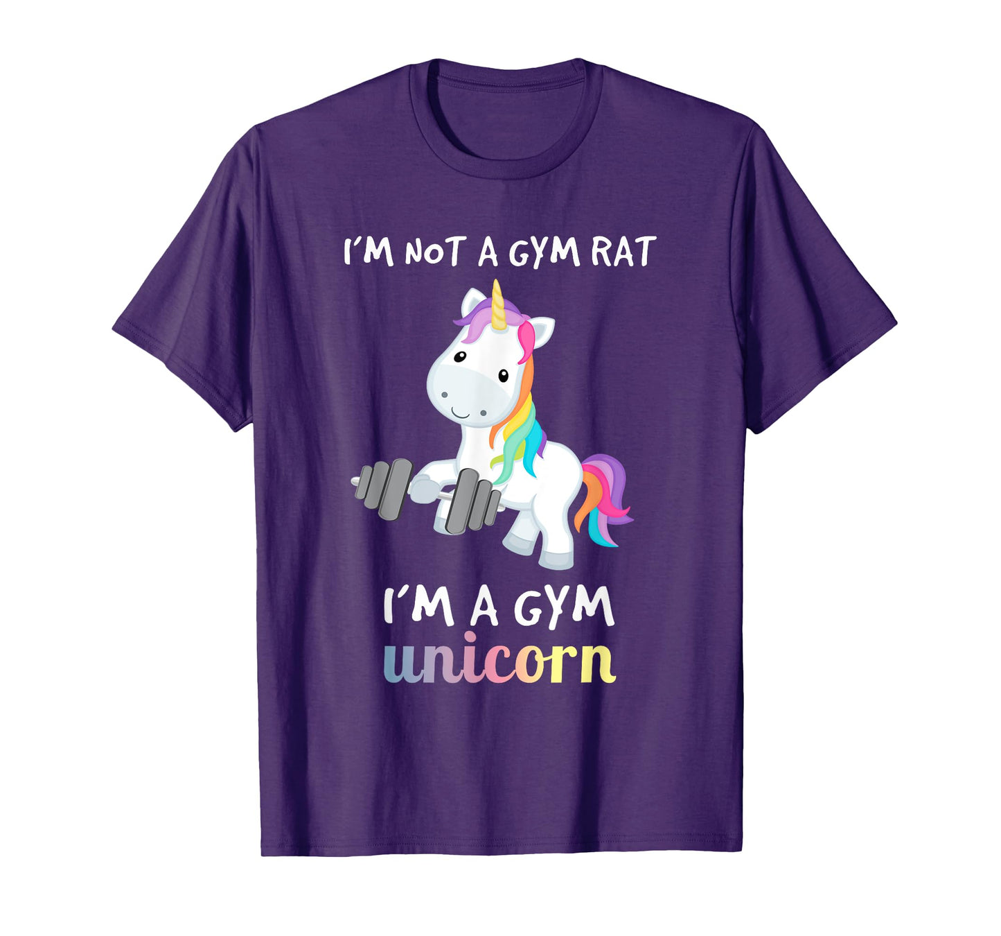 Funny Gym T Shirt Fitness Training Unicorn Lover Gifts Women T-Shirt