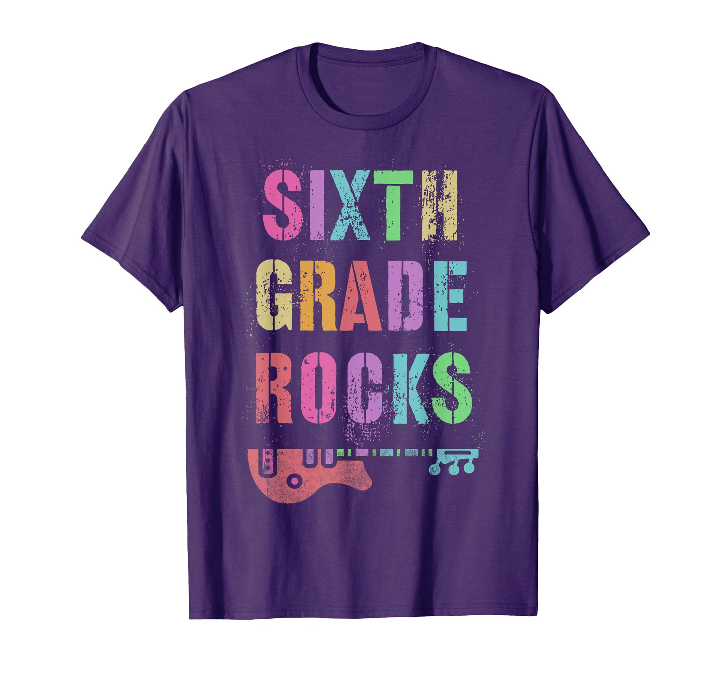 6th GRADE ROCKS Testing Teacher Rockstar Team Sixth Grader T-Shirt for Men Women Girls Kids