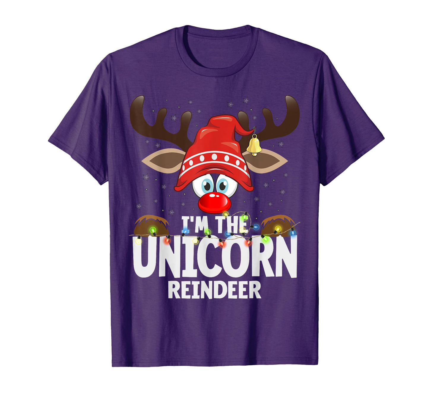 Christmas Matching I'm The Unicorn Reindeer T-Shirt