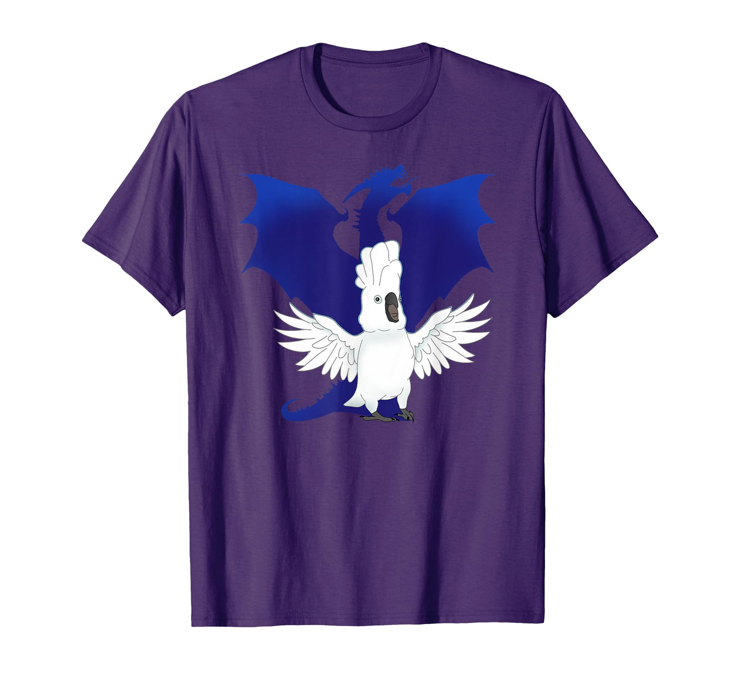 Dragon shadow Umbrella Cockatoo Birb Merch Kawaii Parrot T-Shirt