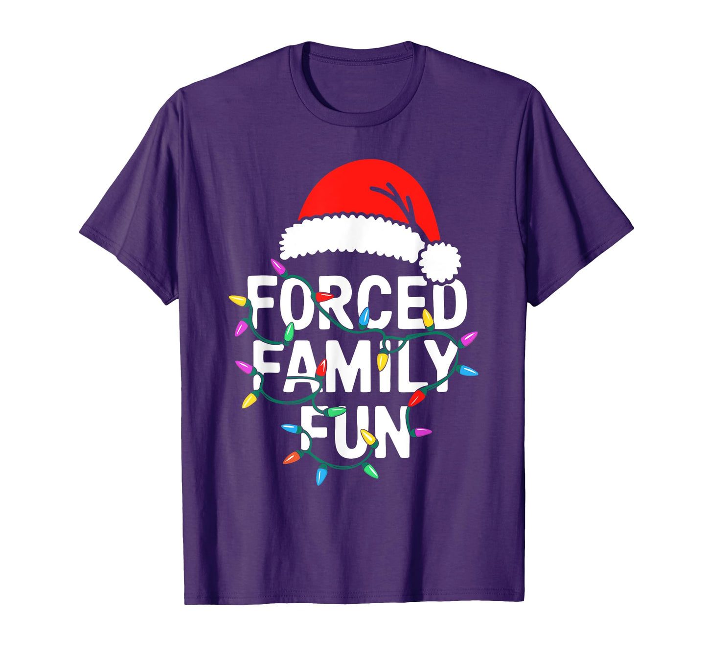 Forced Family Fun Shirt Men Women Kids Christmas Pajamas T-Shirt