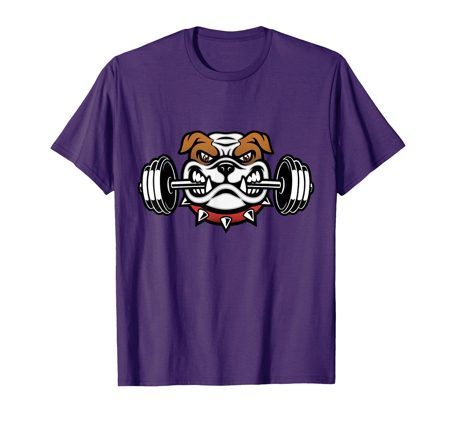 Funny Bulldog Weightlifting Fitness Gym T-Shirt for Men Women Kids