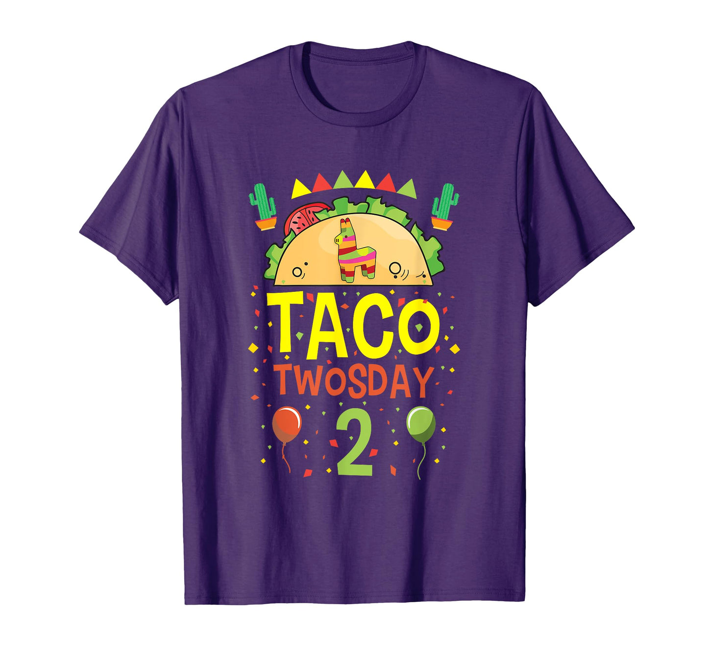 Taco Twosday 2 Two Year Old Boy Girl Birthday Gift T-Shirt