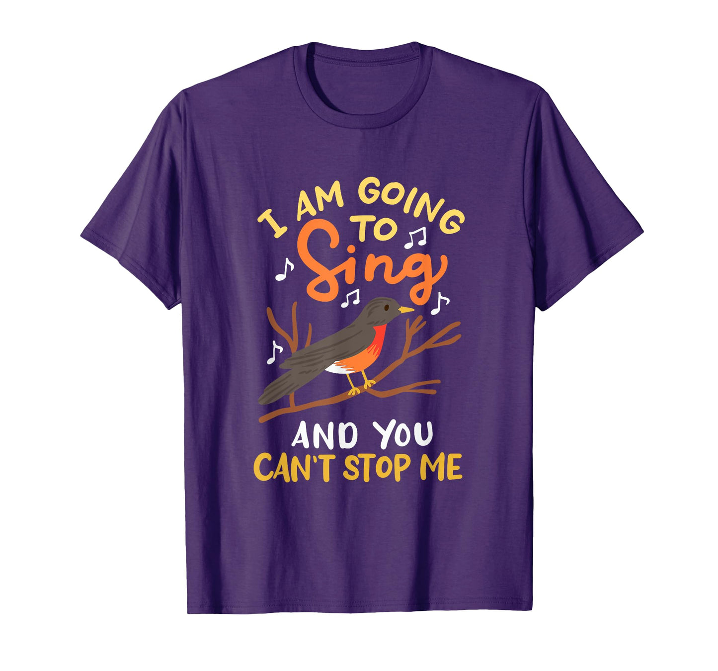 RED ROBIN: I'm Going To Sing, bird nerds, songbird lovers T-Shirt