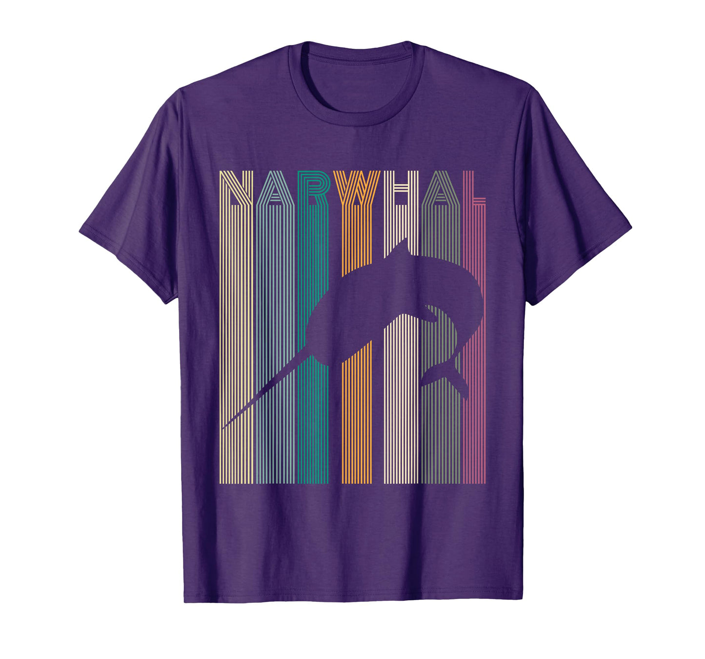 Kids Narwhal Retro Narwhal Shirt Women Men Boys T-Shirt
