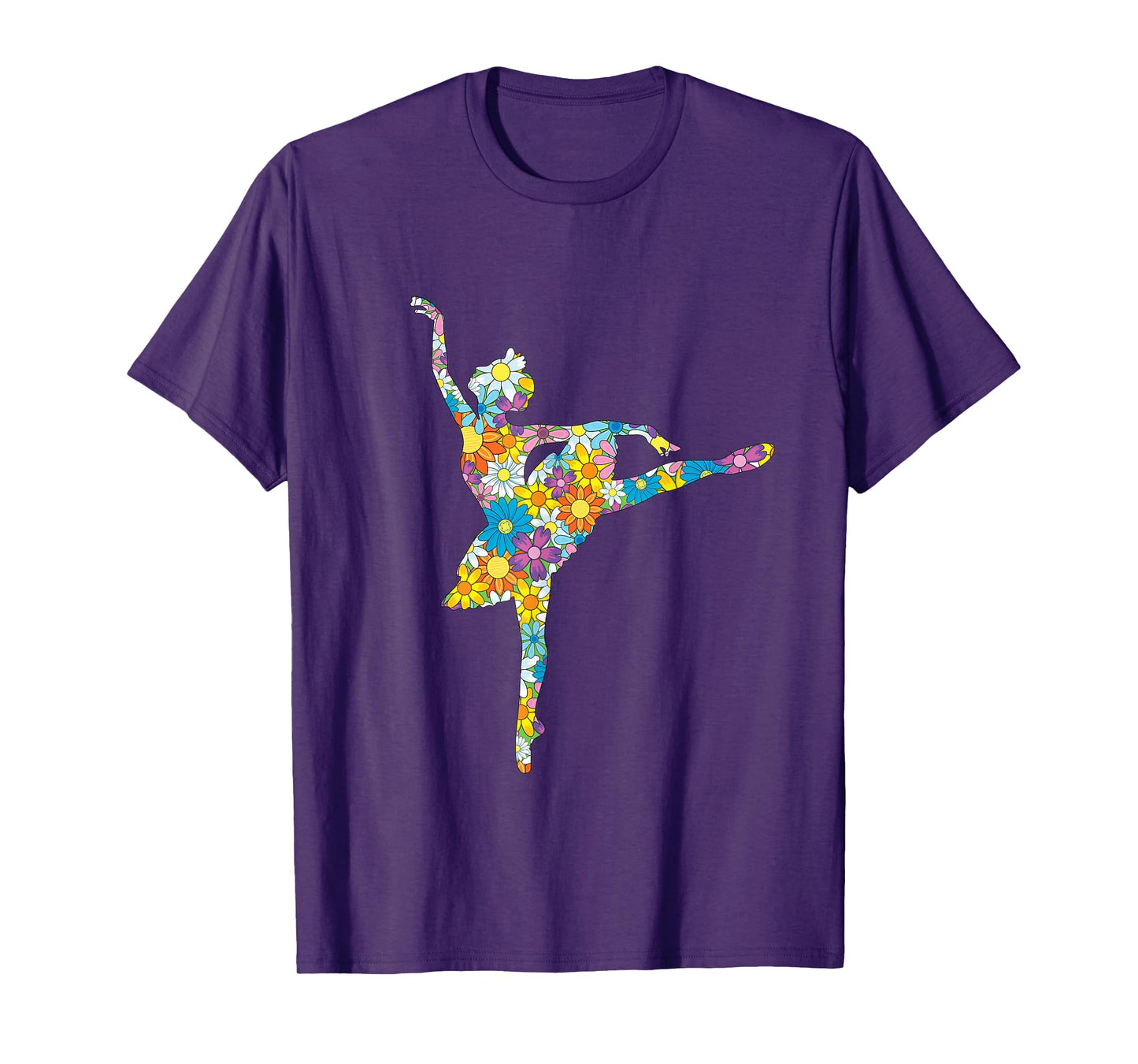 Colorful Flower Ballet Teacher Ballerina Choreographer Girl T-Shirt