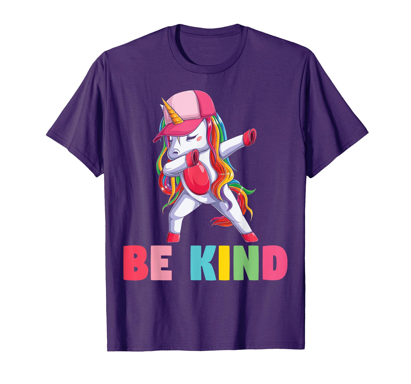 Girls Unicorn Kindness Be Kind Kids T-Shirt