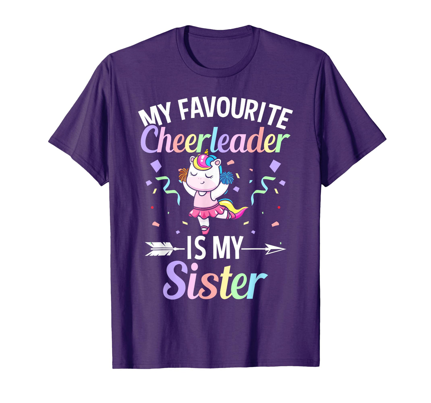 My Favourite Cheerleader Is My Sister Cheerleading Cheer T-Shirt