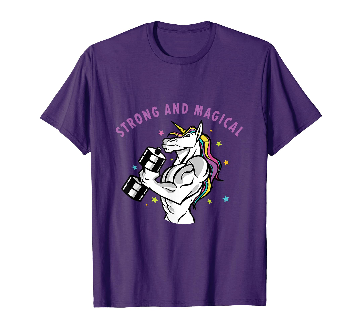 Strong And Magical Unicorn Workout Muscle Men Women Gay LGBT T-Shirt