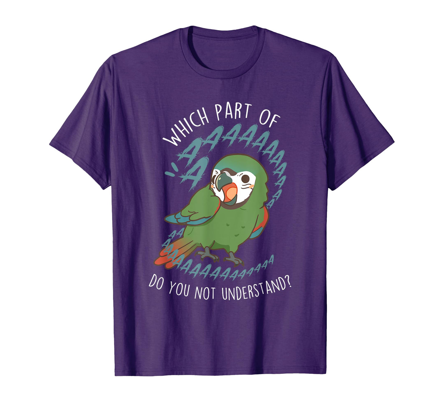 Severe Macaw Parrot Aaaa, Funny Cute Pet Mini Macaw Mom Dad T-Shirt