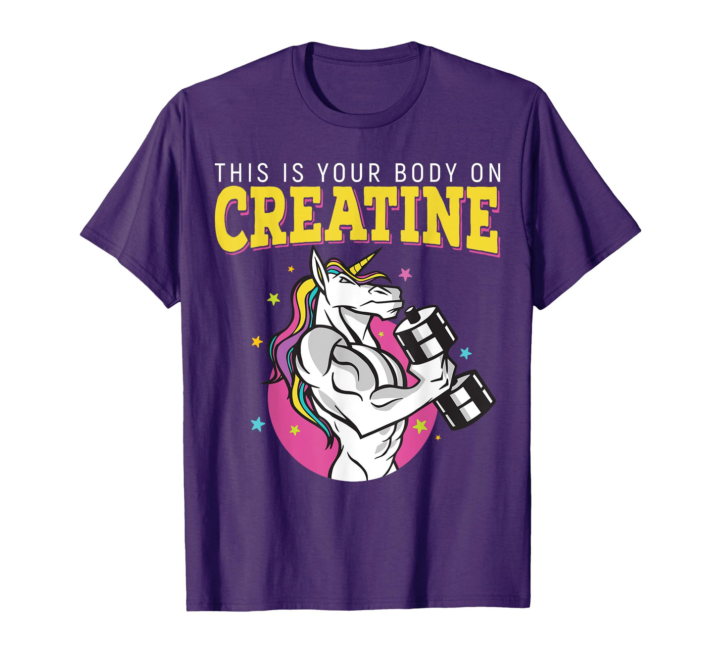 This Is Your Body On Creatine Gym Fitness Weightlifting T-Shirt