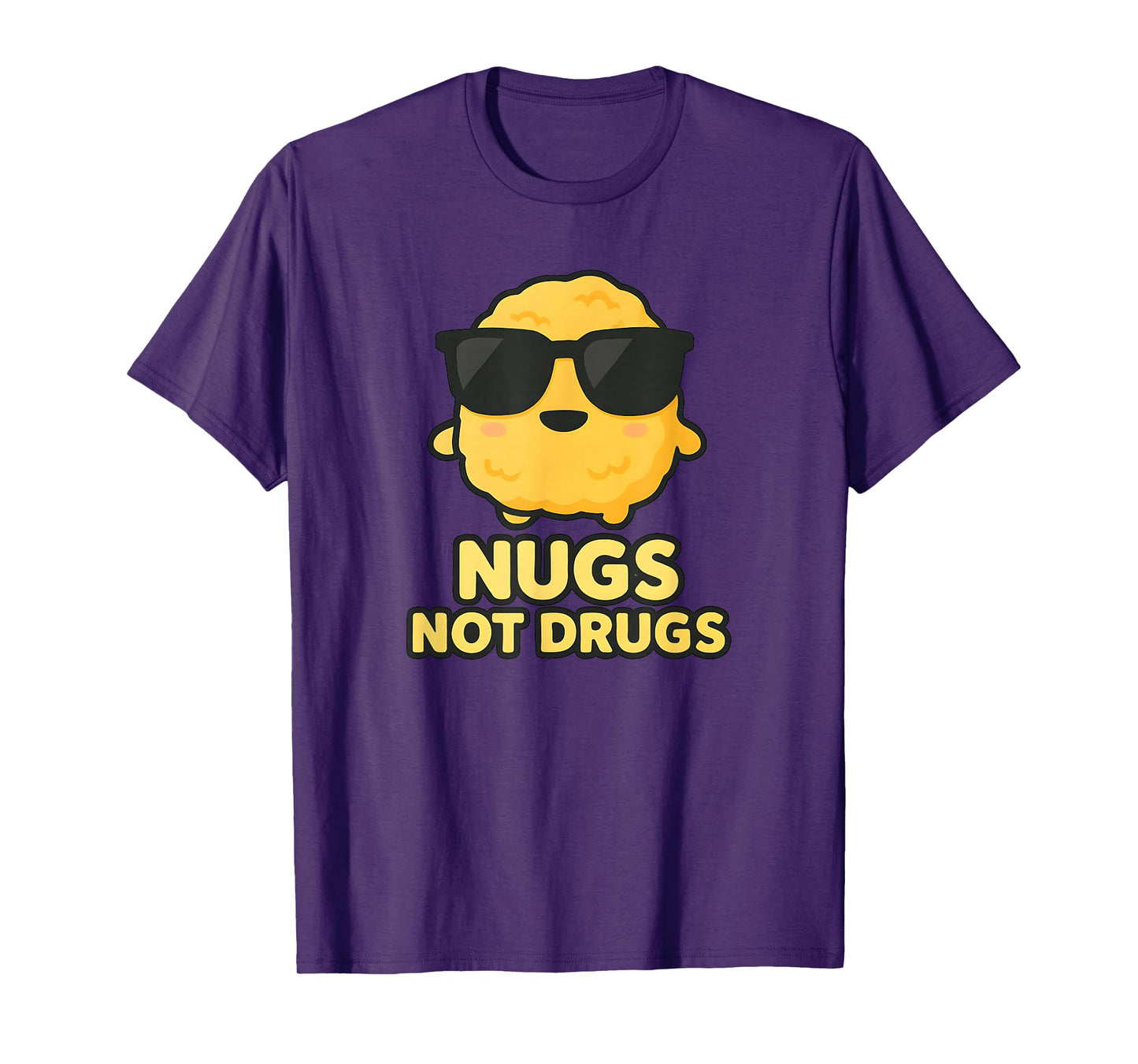 Funny Cartoon Chicken Nugget Nugs Not Drugs T-Shirt