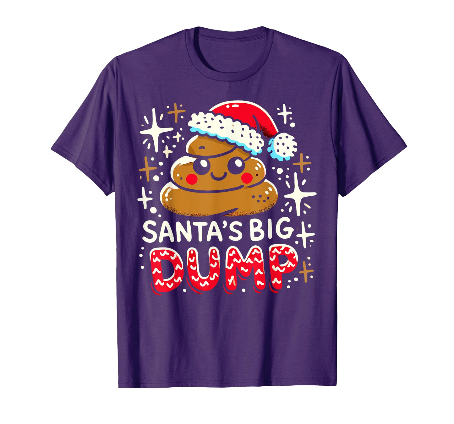 Santa's Big Dump - Xmas Funny Pajamas Christmas Poop T-Shirt