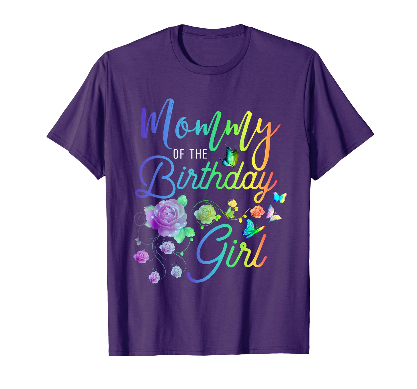 Fun Mommy of The Birthday Girl Mothers Moms Women Party Day T-Shirt