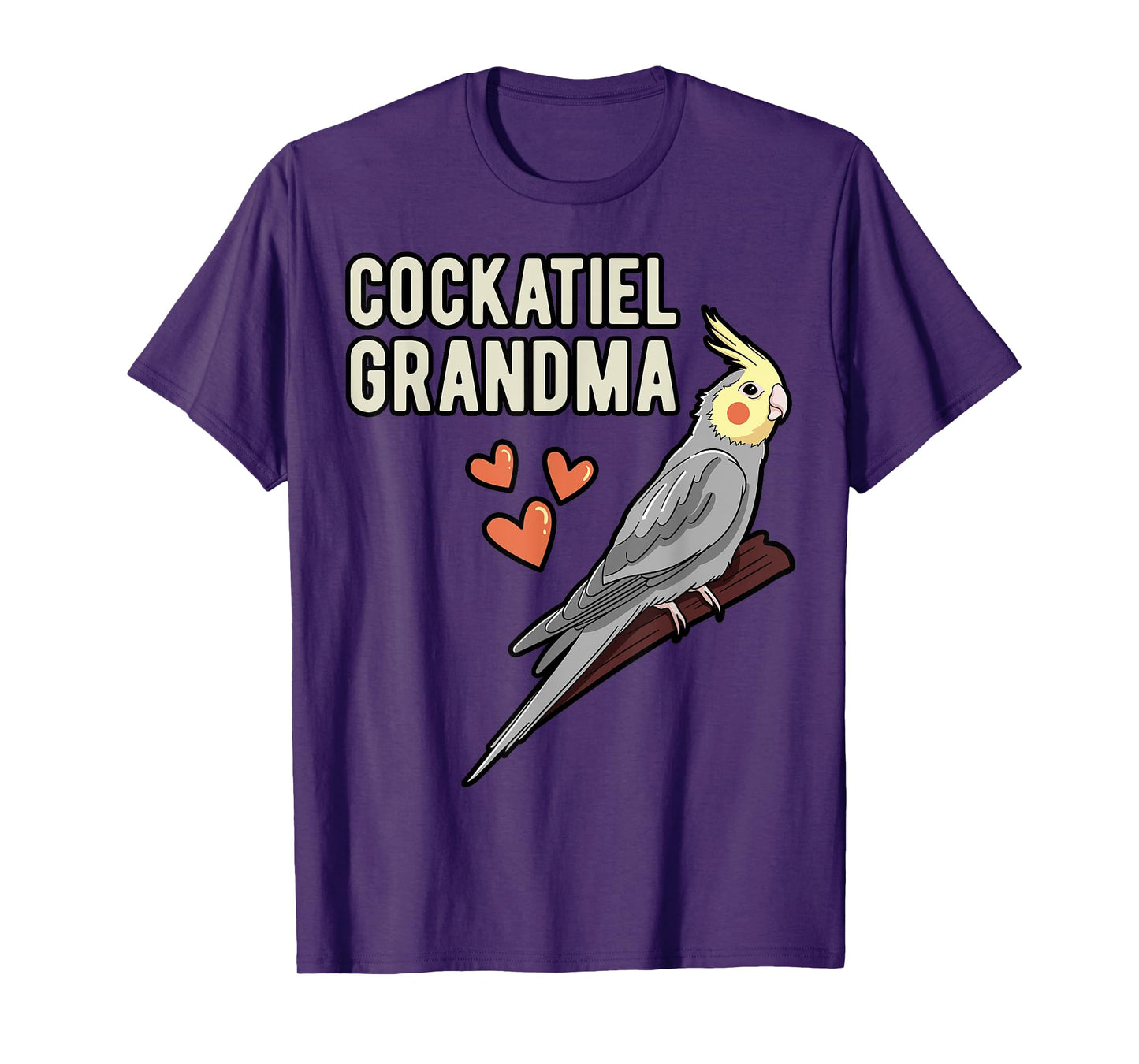 Cockatiel Grandma Parrot Owner Grandmother Cockatoo Pet Bird T-Shirt