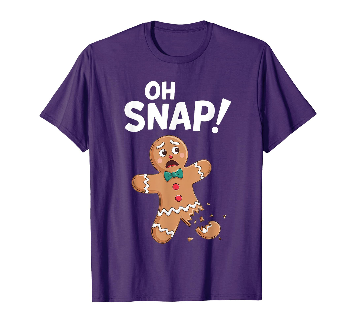 Oh Snap Gingerbread Man Shirt Adult Kids Men Women Costume T-Shirt
