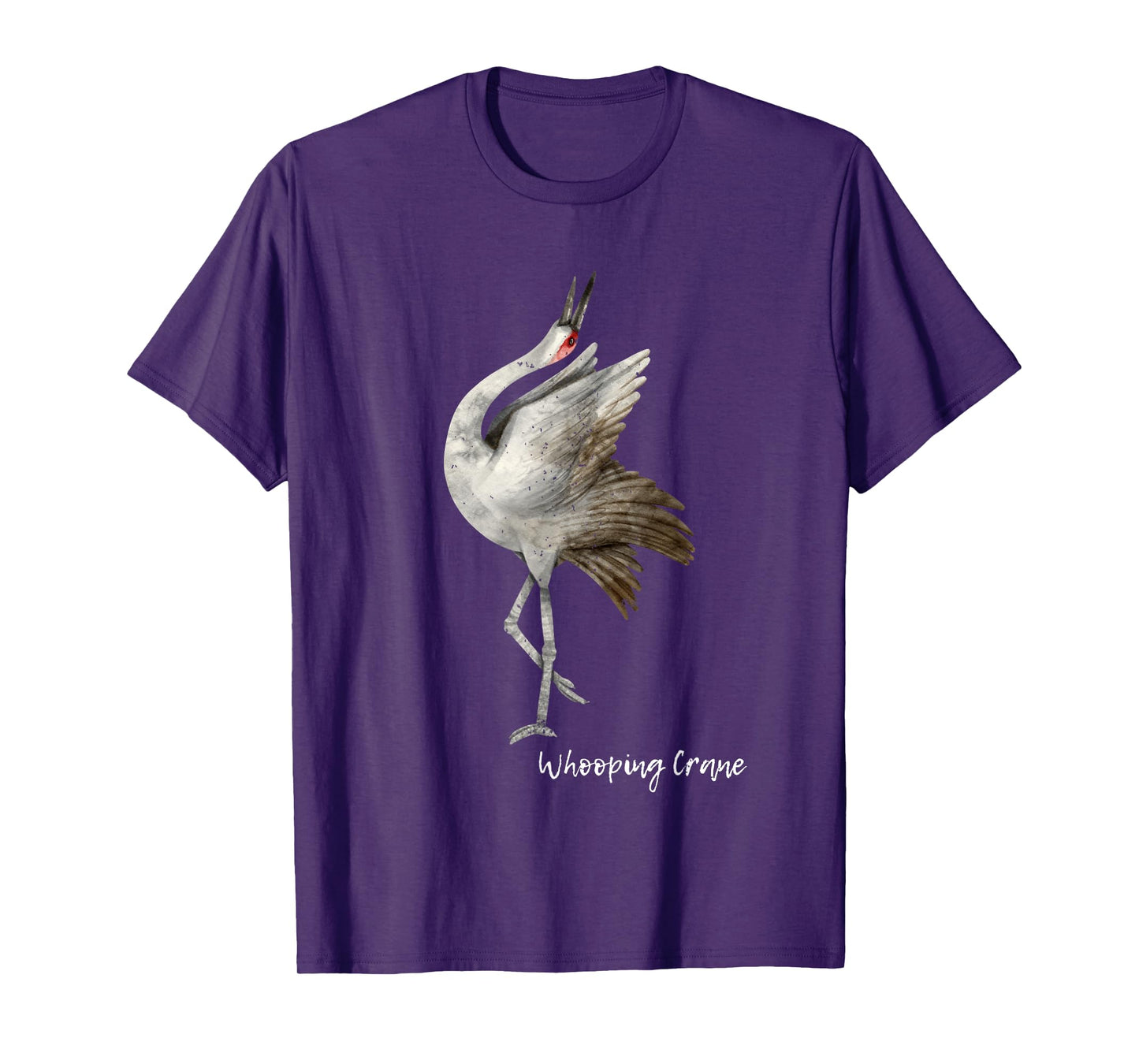 Whooping Crane Graphic Wildlife Bird Watching T-Shirt