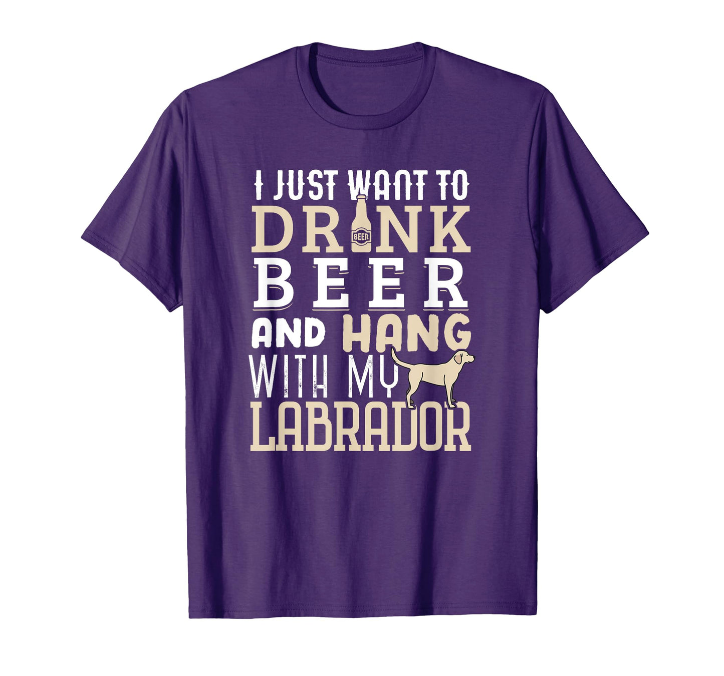 Funny Labrador Dad Shirt Father's Day Lab Retriever & Beer T-Shirt for Men Women
