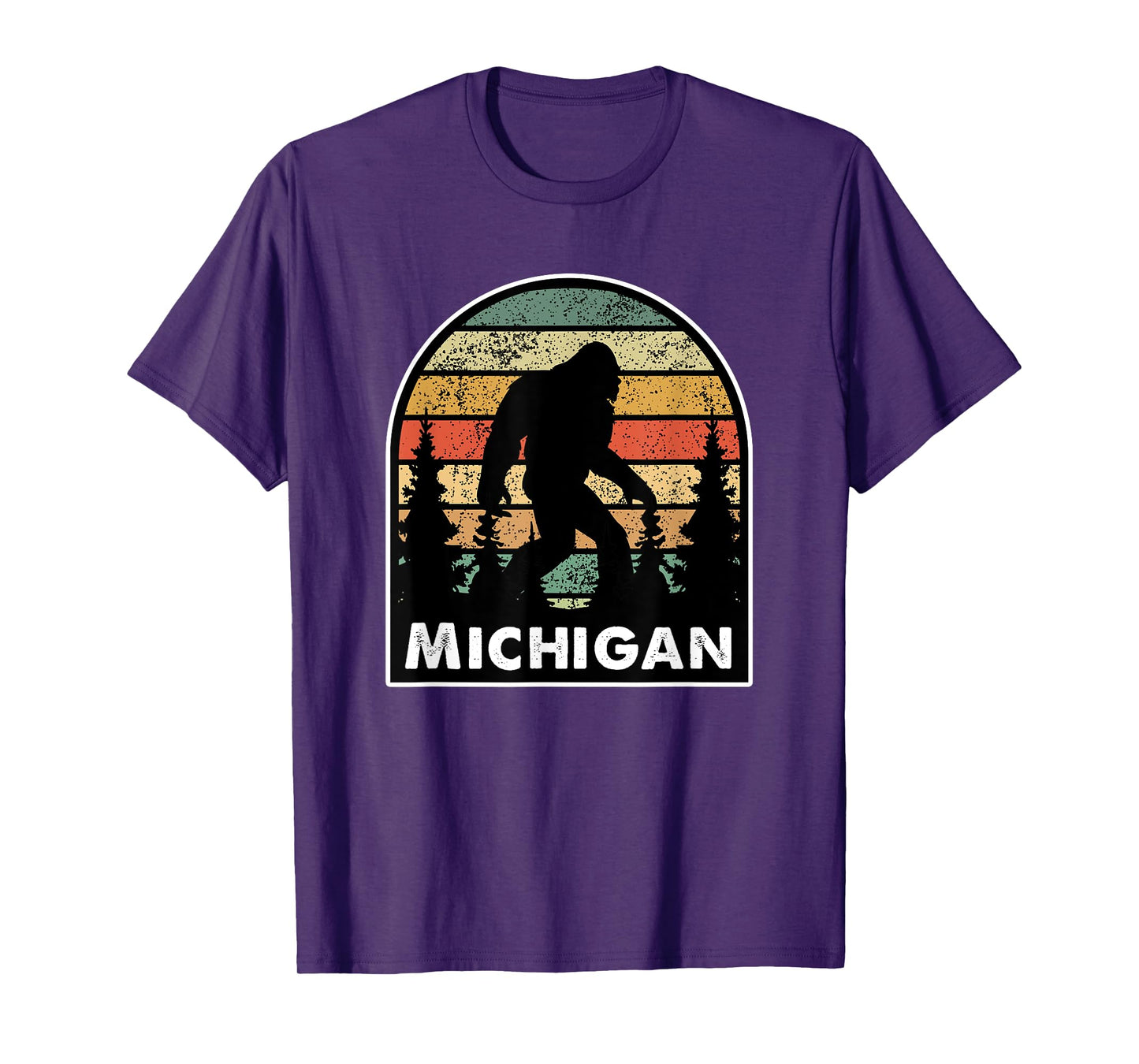 Michigan and a Bigfoot, or a Sasquatch T-Shirt