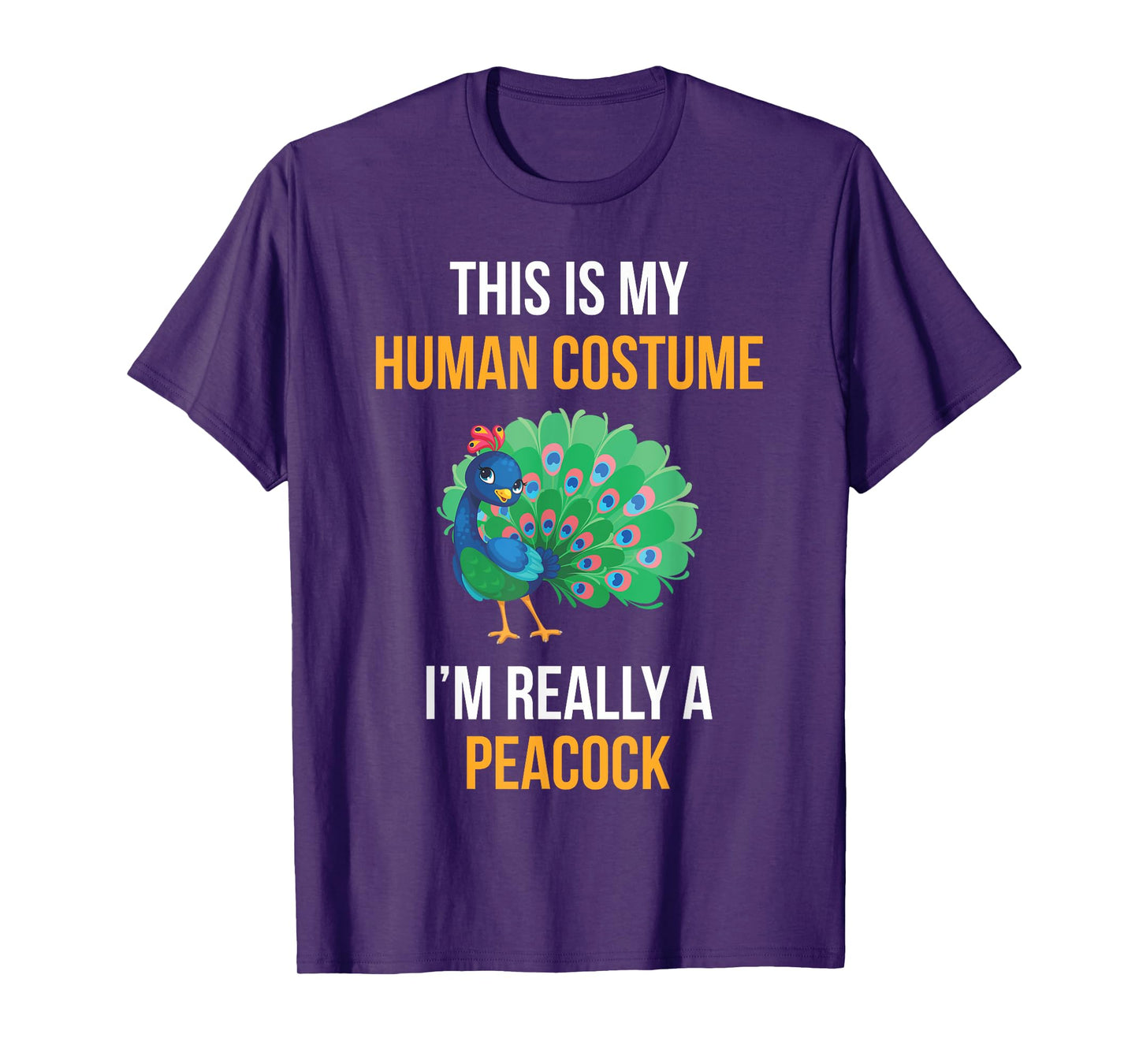 Funny Halloween Peacock Costume Shirt for Kids Women Men