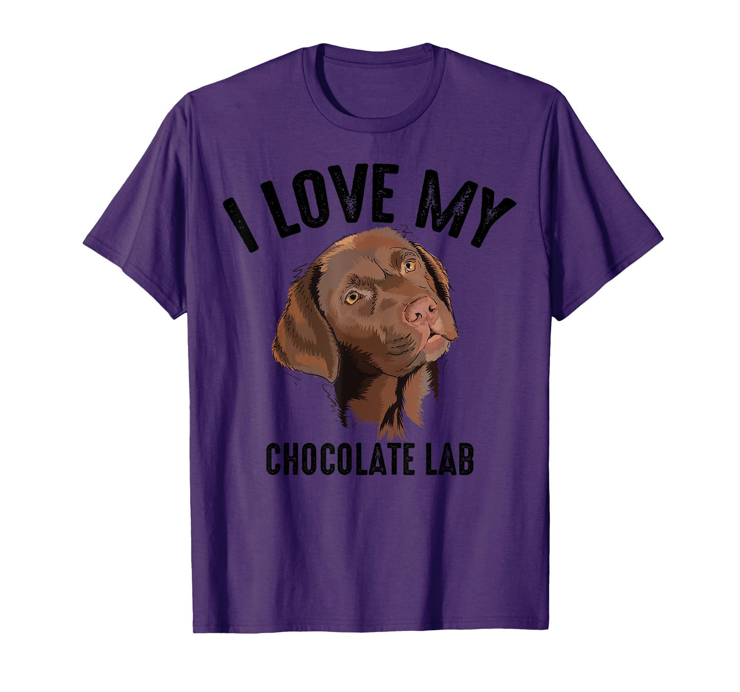 Cool I Love My Chocolate Lab | Funny Brown Labrador Pet Gift T-Shirt