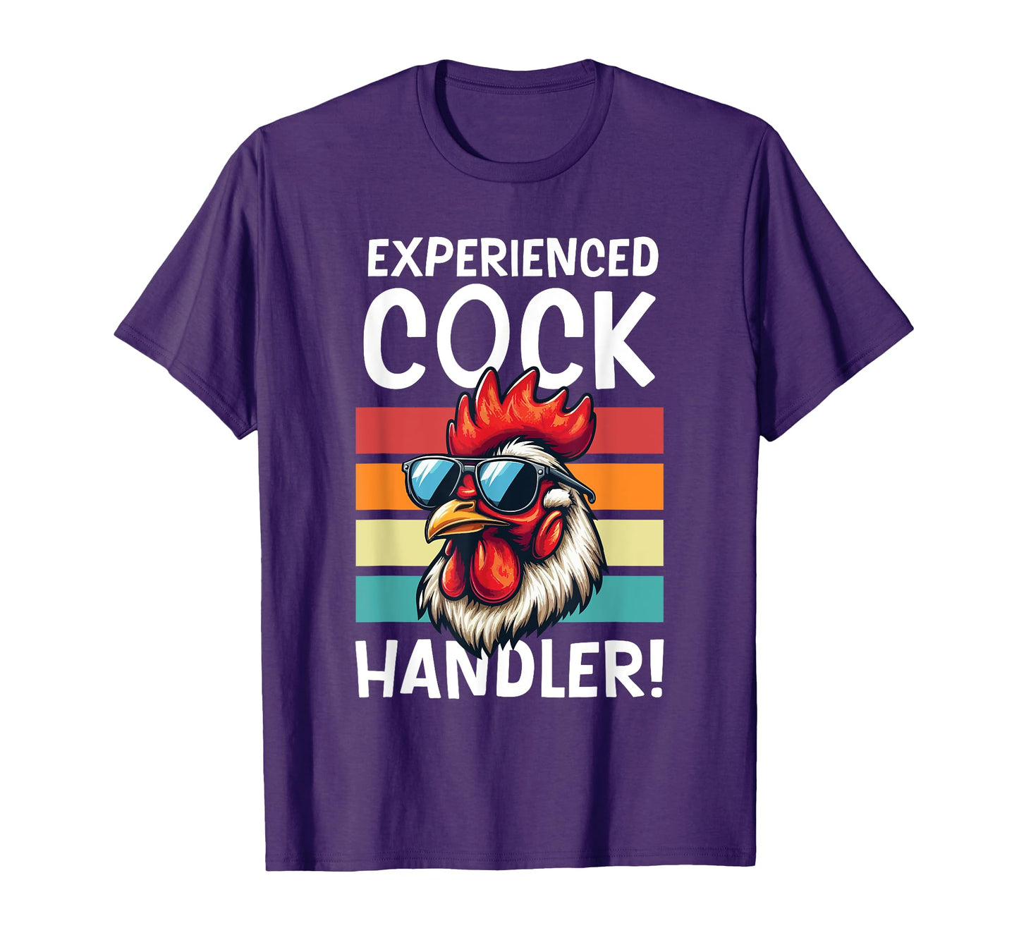 Experienced Cock Handler Funny Chicken Farmer Lovers Retro T-Shirt