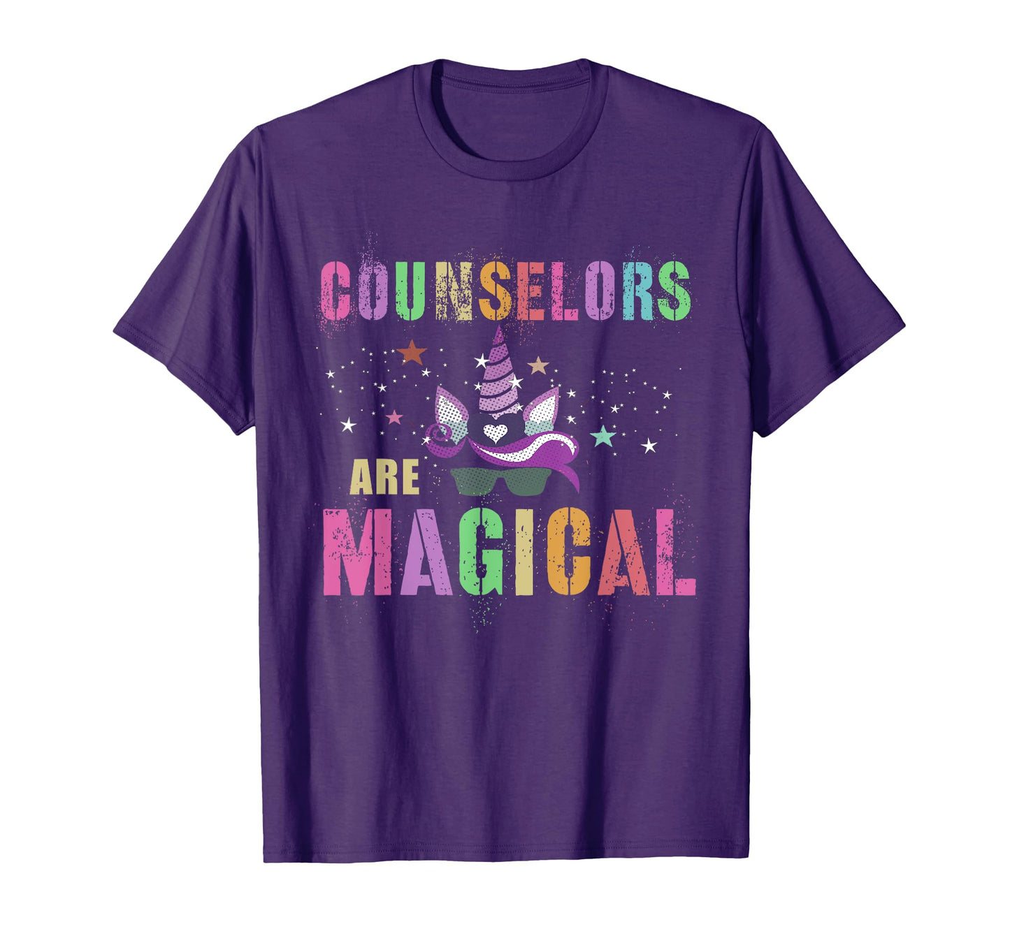 Funny COUNSELORS ARE MAGICAL I'm Unicorn School Counseling T-Shirt