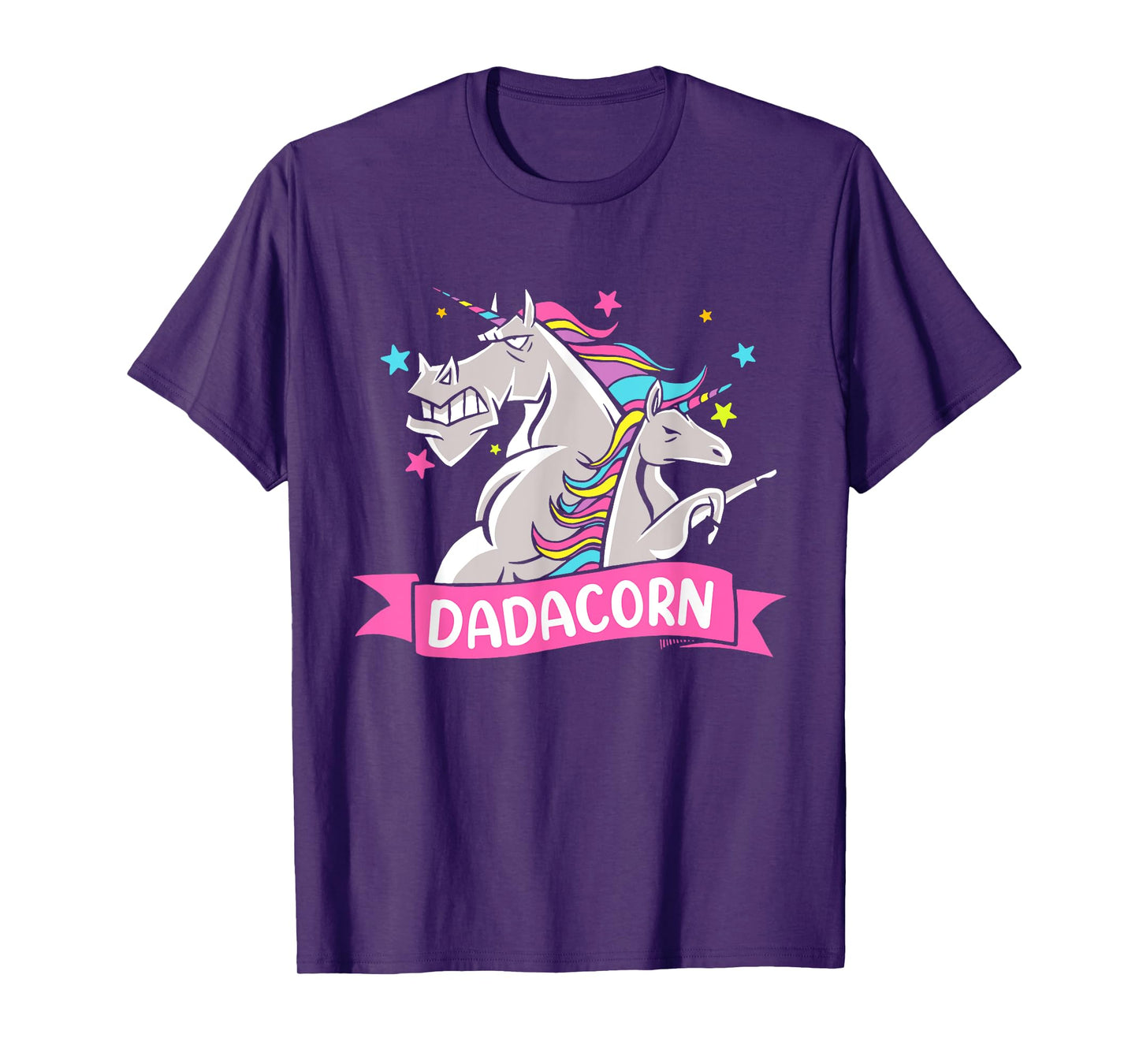 Fathers Day Gift Unicorn Dad Shirt Funny Dadacorn Kids Men T-Shirt