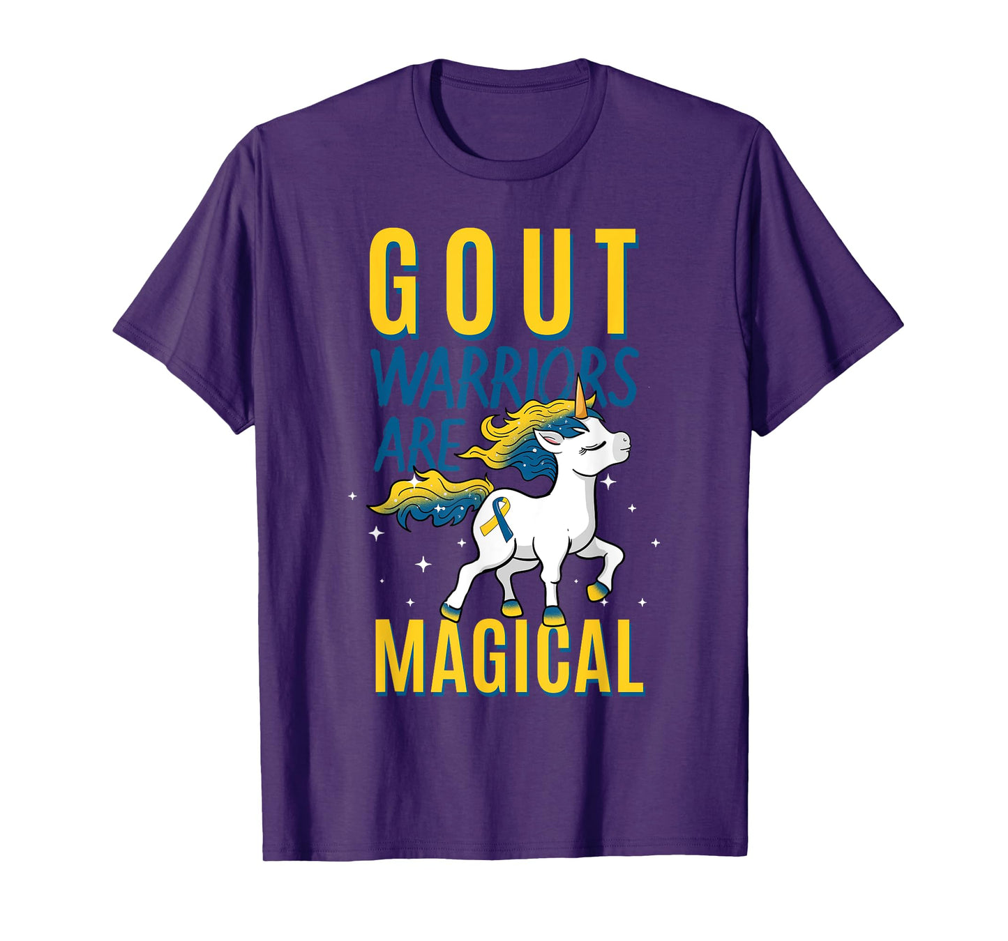 Gout Warrior Awareness Ribbon Warrior Arthritis Podagra T-Shirt