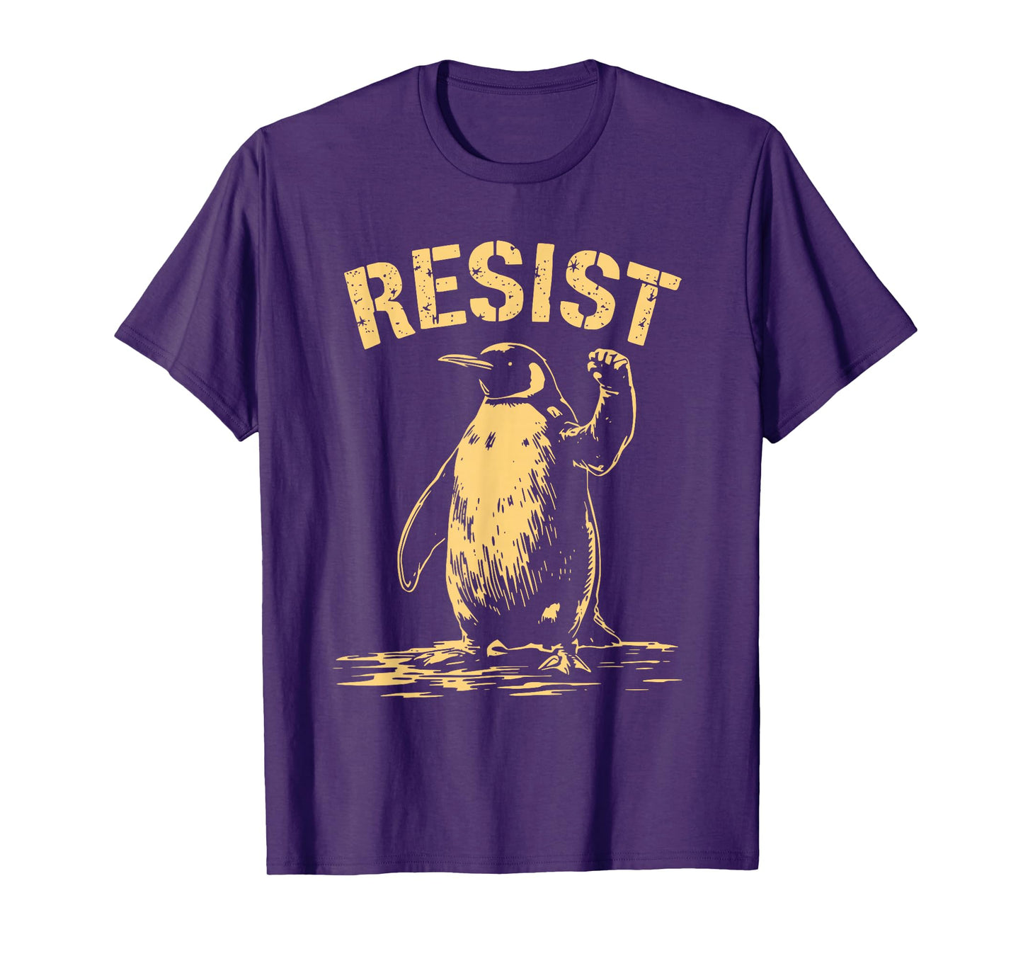 Funny Resist Penguin Activism Design Against Deportation T-Shirt