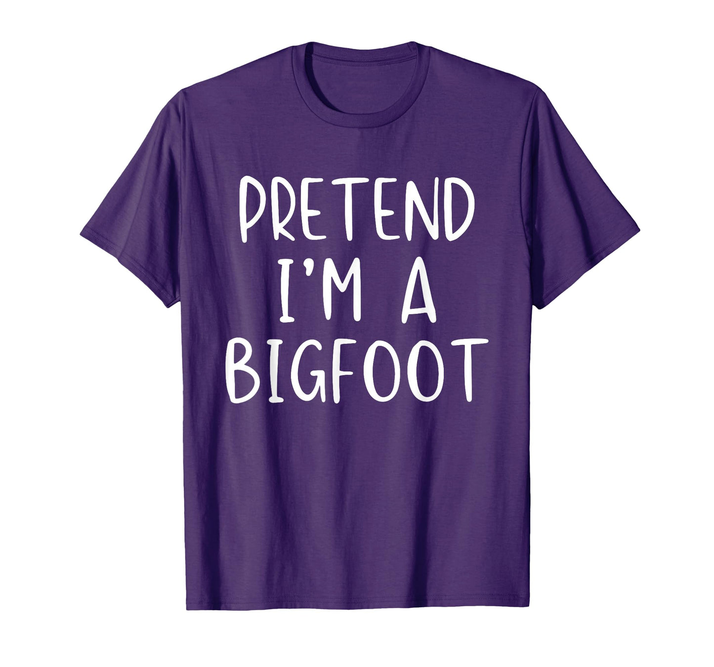 Pretend I'm A Bigfoot Costume Halloween Simple Kids Big-Foot T-Shirt